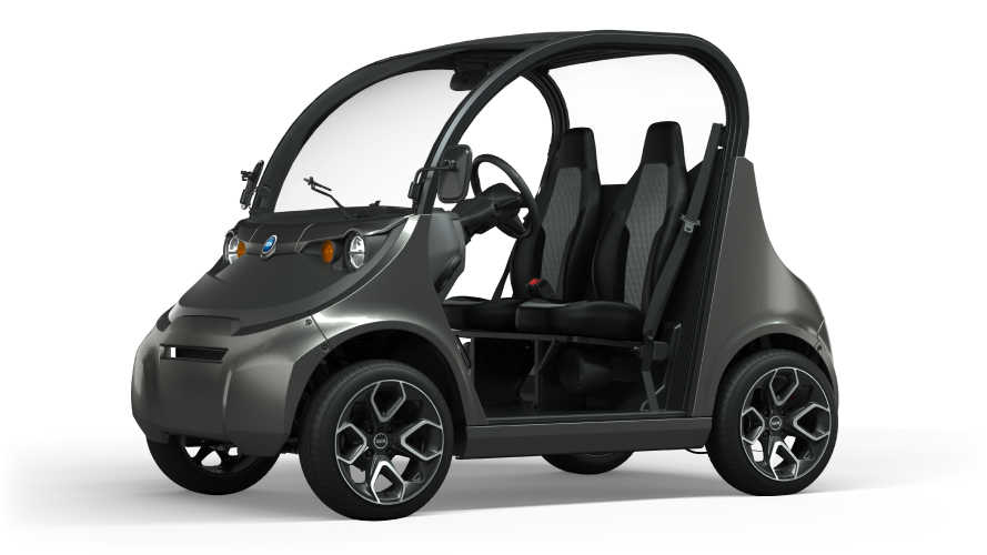 Gray electric vehicle