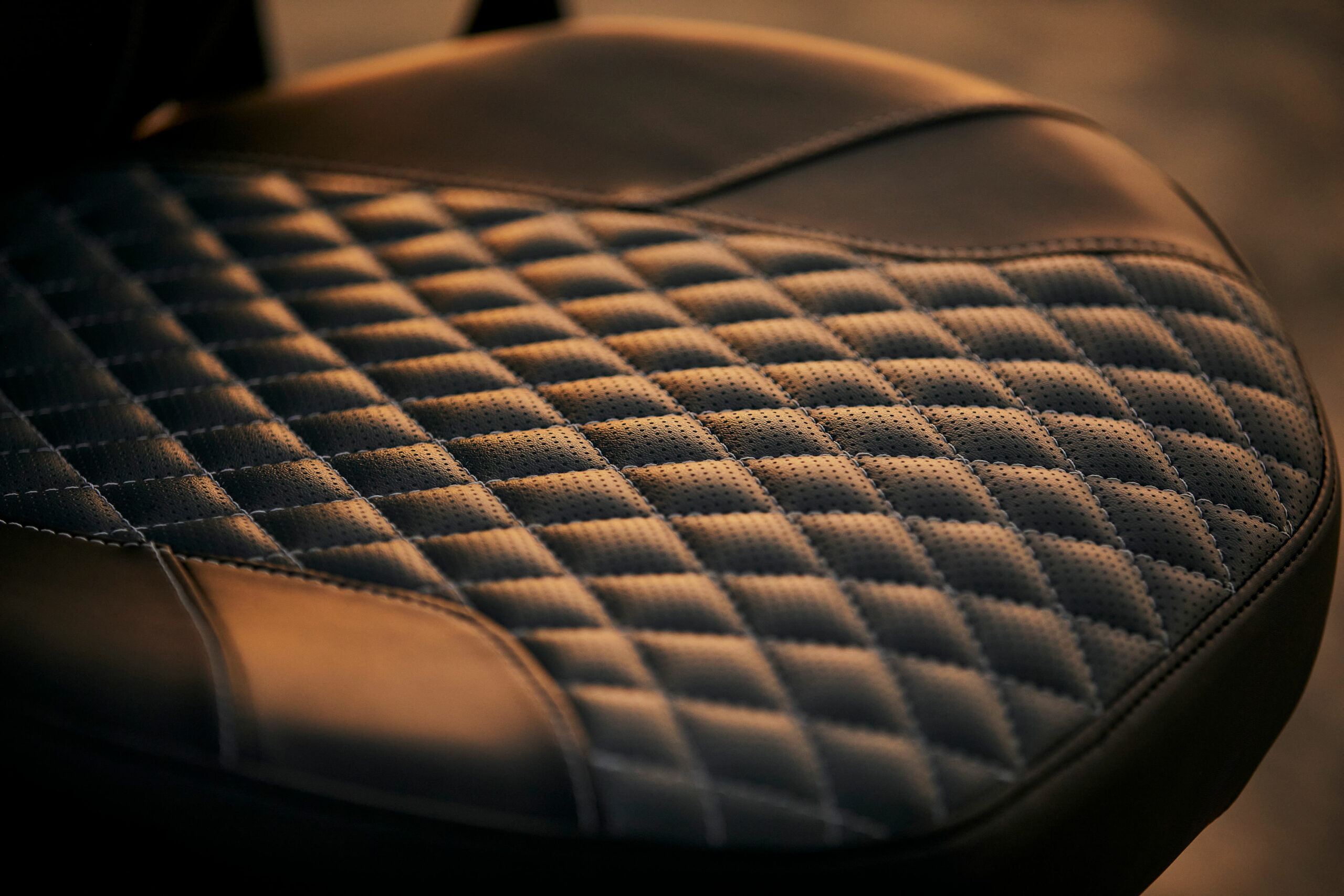 close up of electric vehicle seat