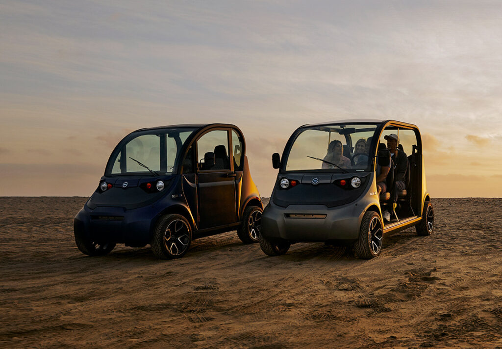 GEM electric vehicles safely transport you to the beach