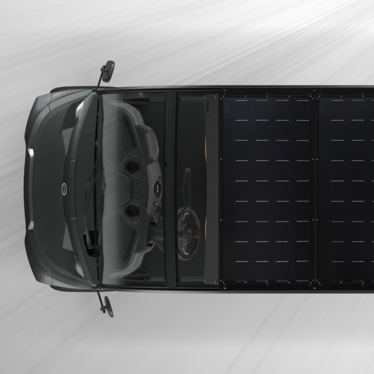 GEM solar panel car