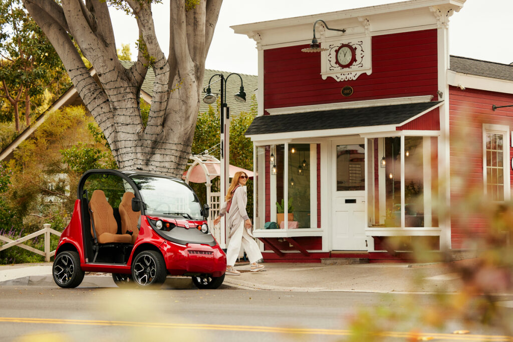 GEM small electric car for local trips is street legal unlike golf carts