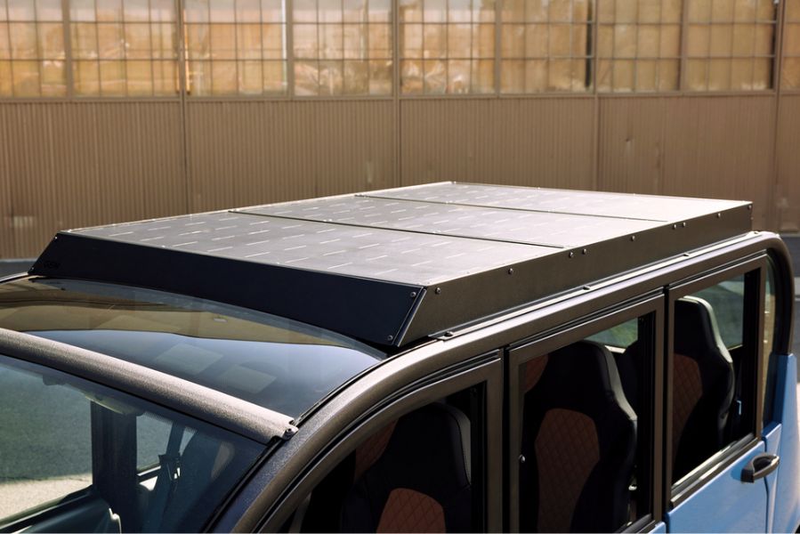 GEM electric vehicle solar panel extends charge time up to 40% through renewable energy